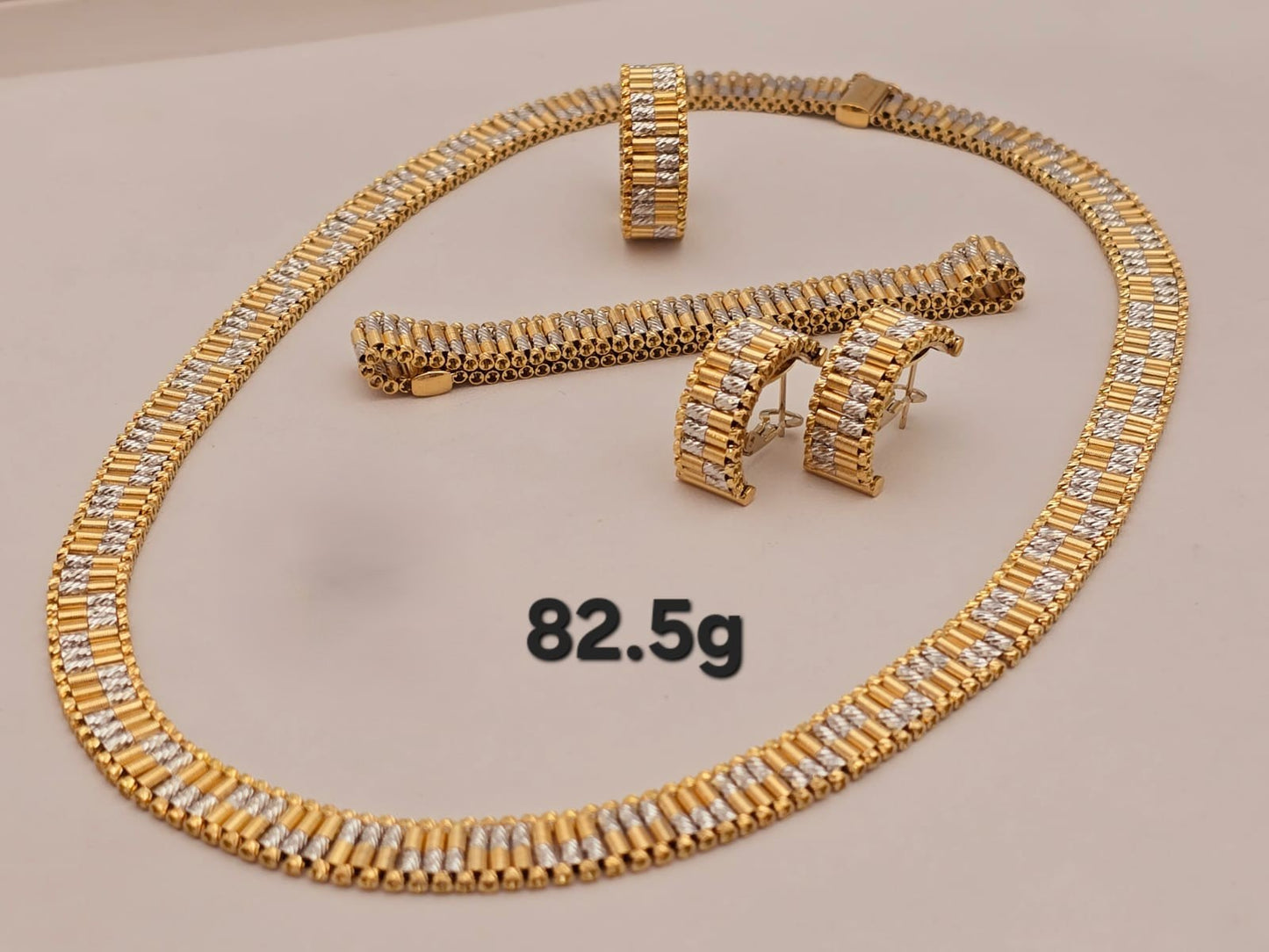 21k gold full set 82.5 grams
