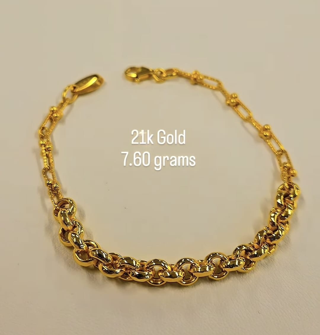21K gold Bracelet 7.60g