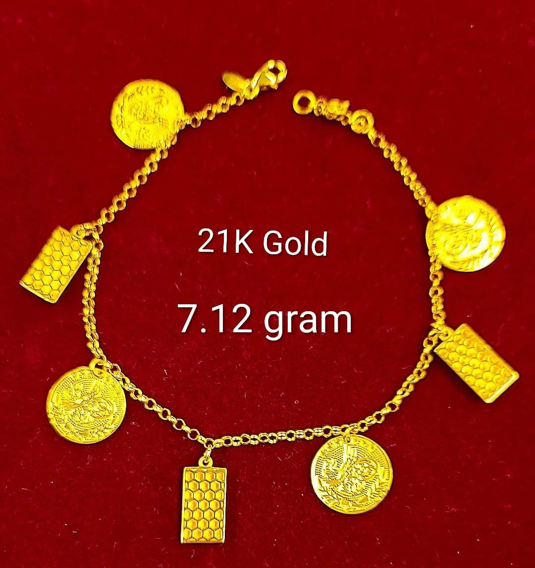 21k gold Bracelets 7.12g