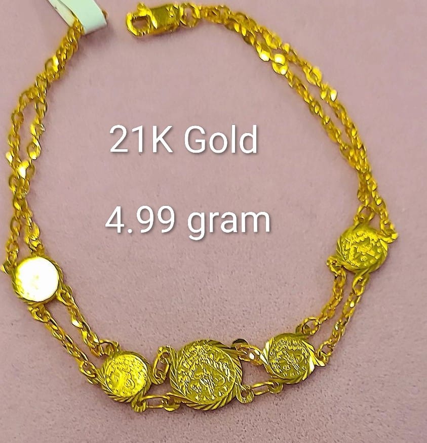 21k gold Bracelets 4.99g