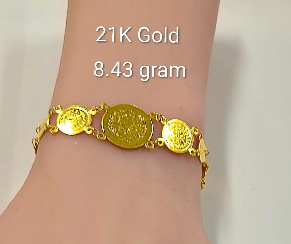 21k gold Bracelets 8.43g