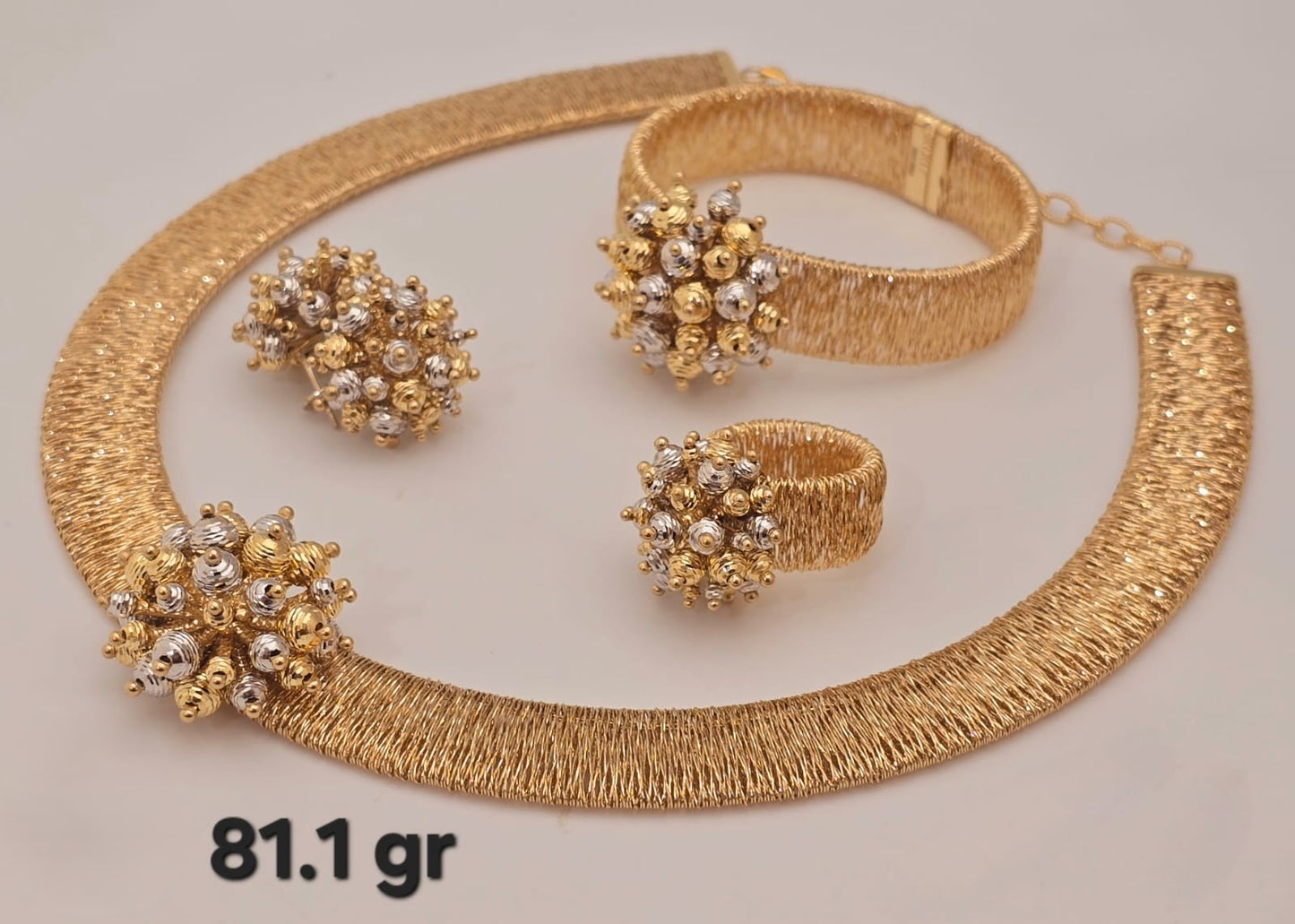21k gold full set 81.1 grams