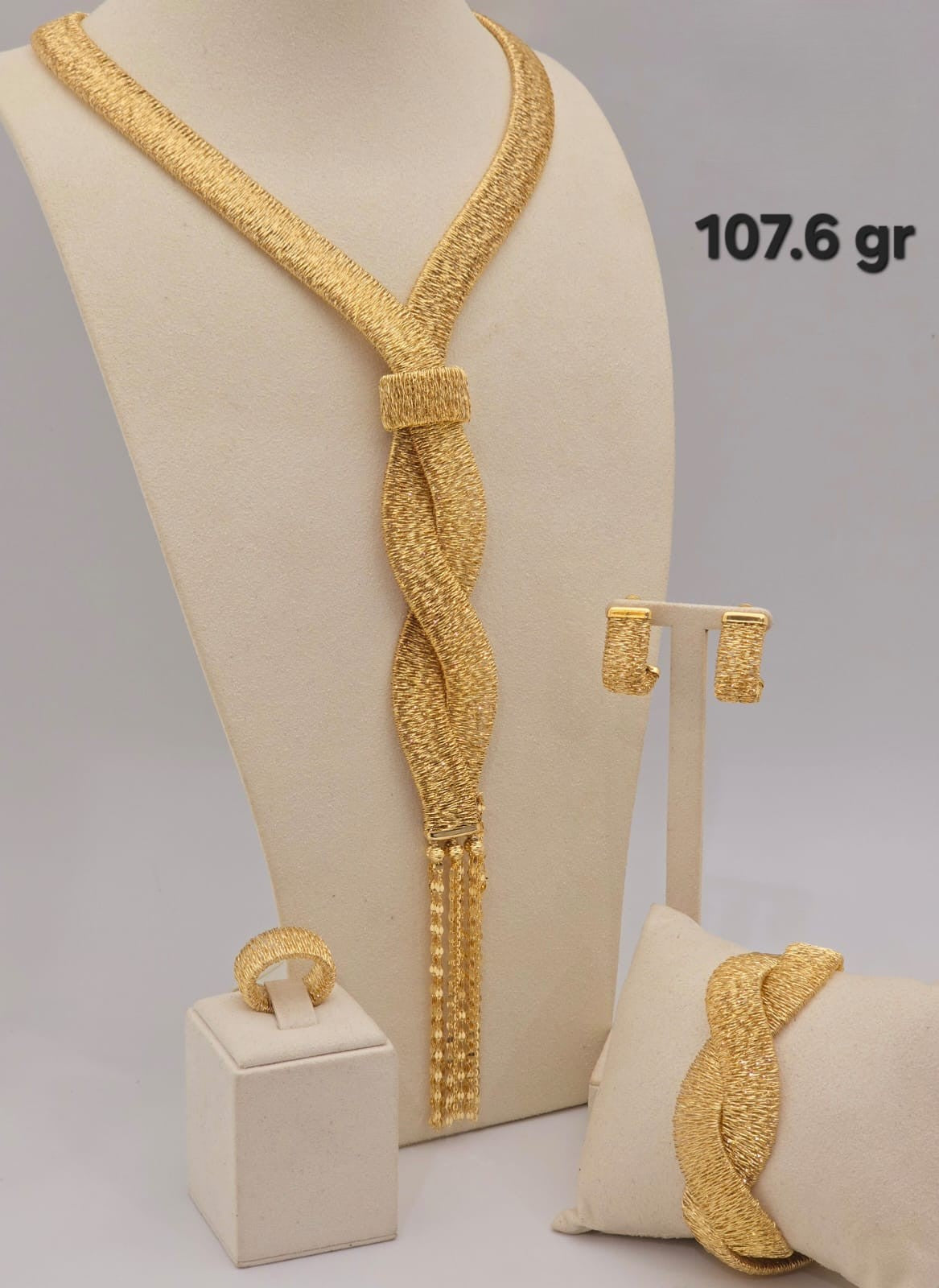 21k gold full set 107.6 grams