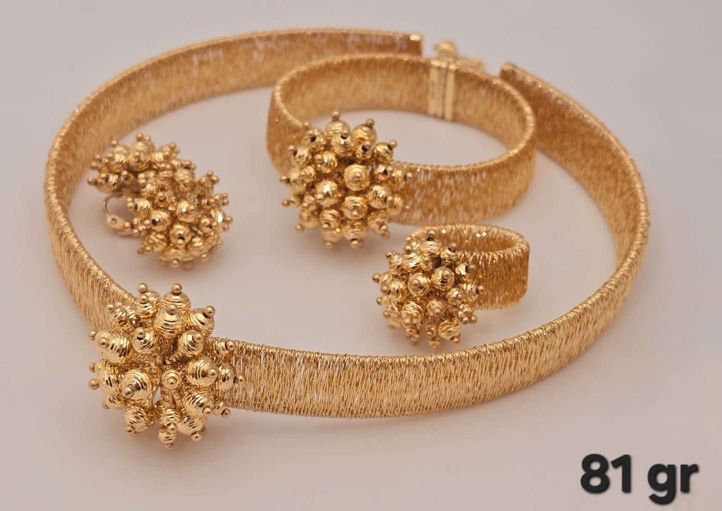 21k gold full set 81 grams