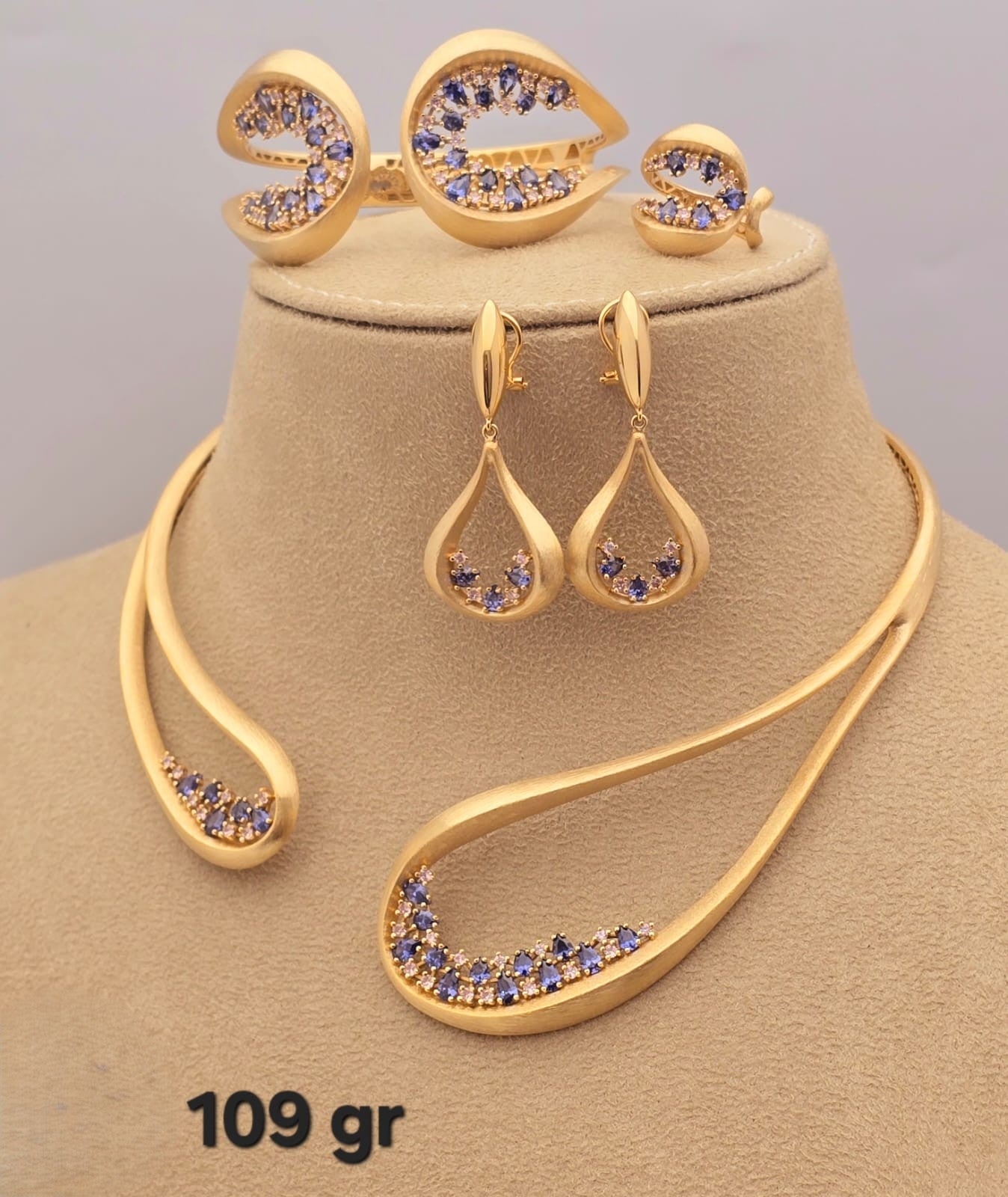 21k gold full set 109 grams