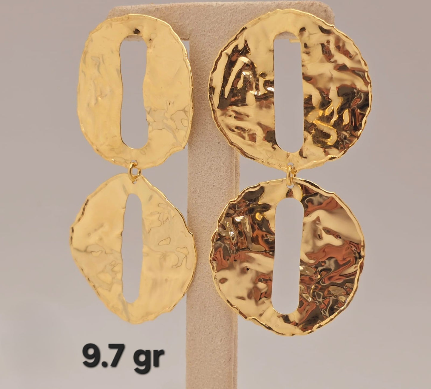 21k gold half set 9.7 grams