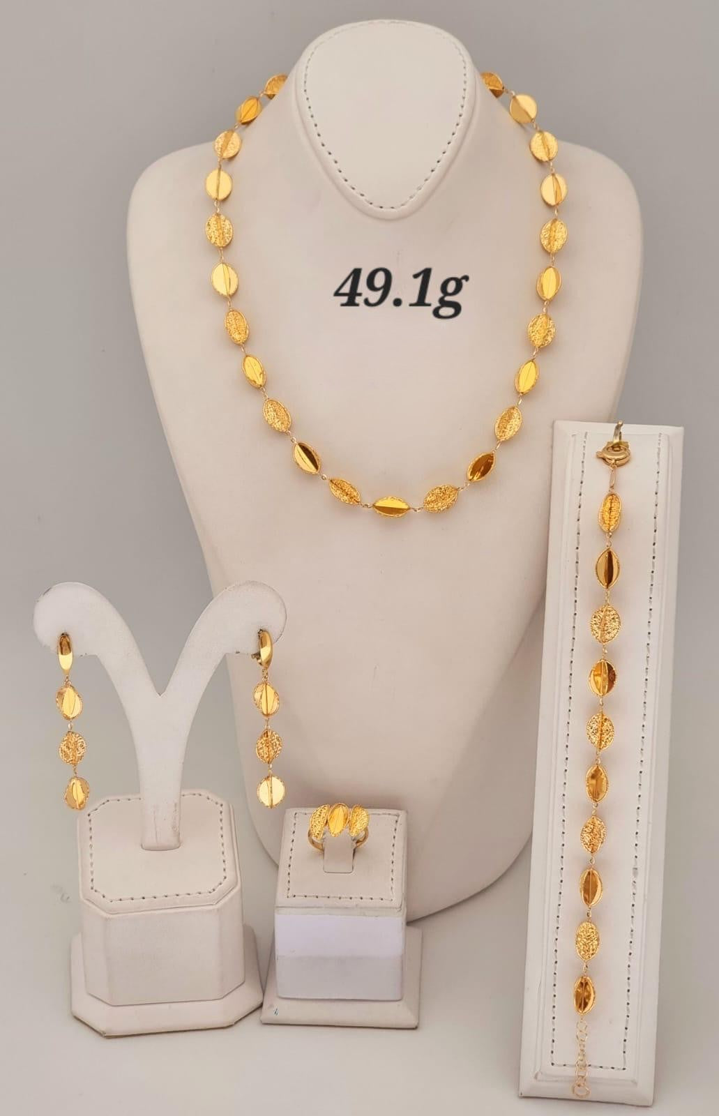 21k gold full set 49.1 grams