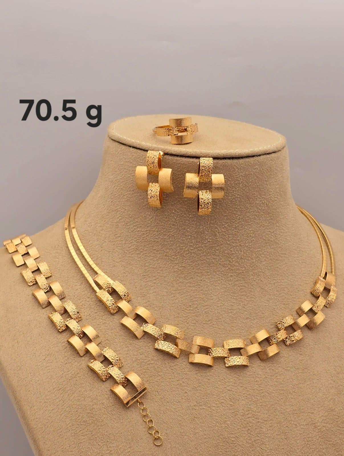 21k gold full set 70.5 grams