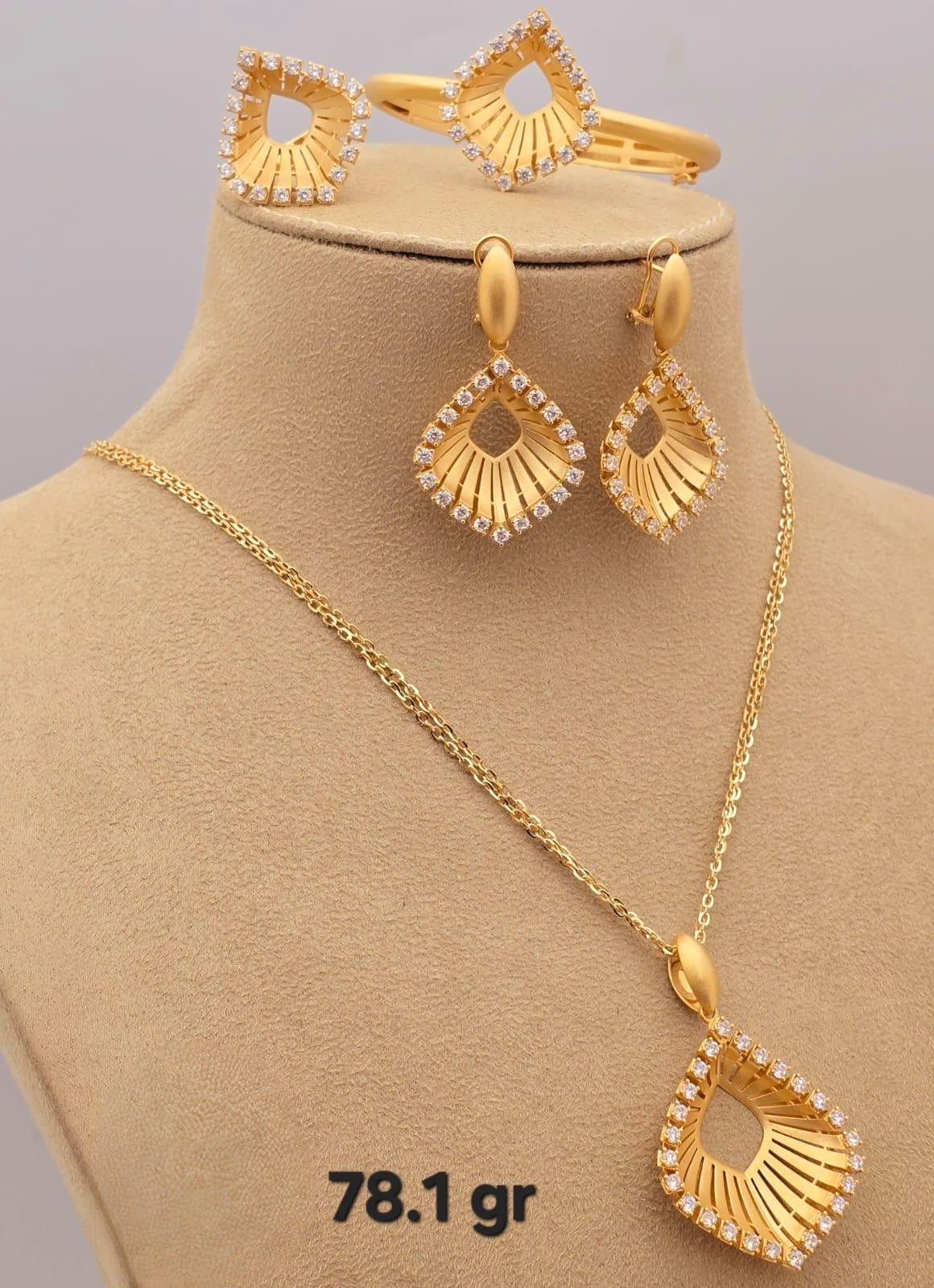 21k gold full set 78.1 grams