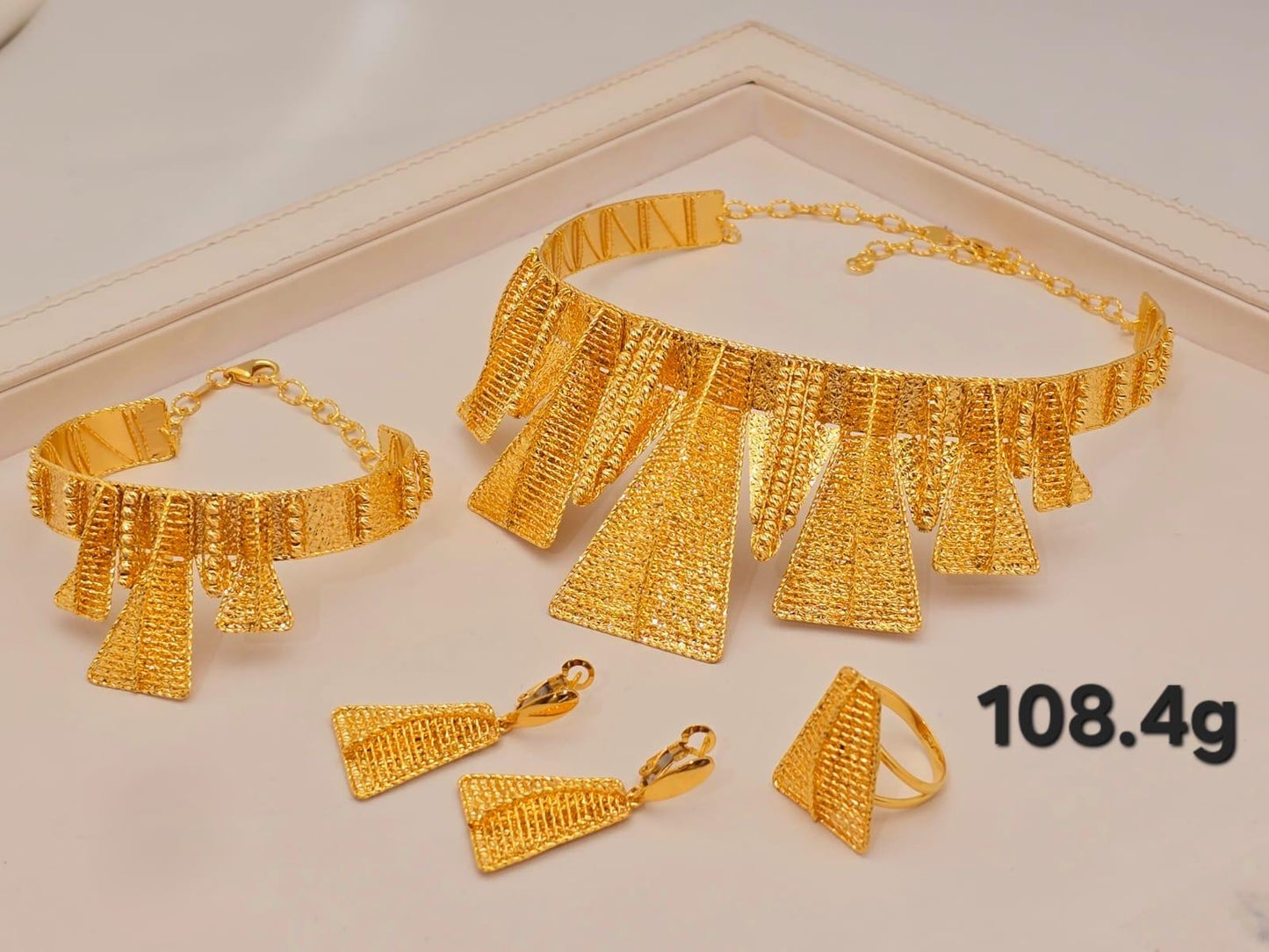 21k gold full set 108.4 grams