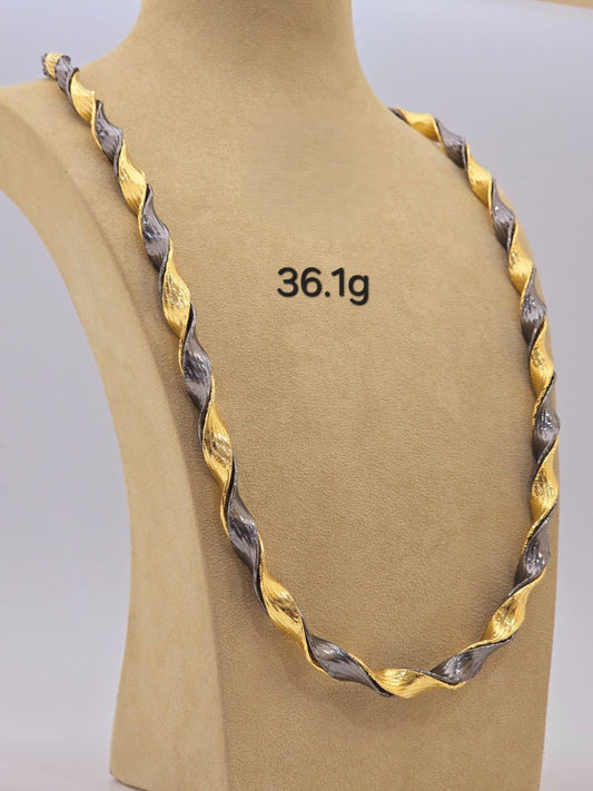 21k gold set necklace 36.1 grams