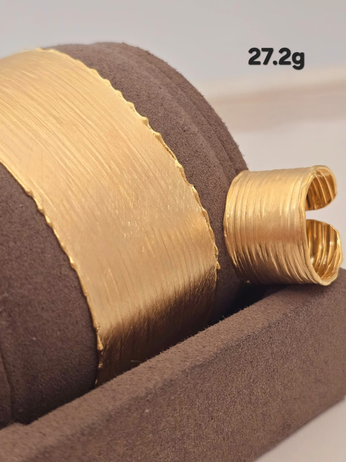 21k gold bracelet with ring 27.2 grams