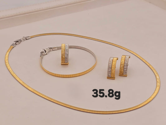 21k gold full set 35.8 grams
