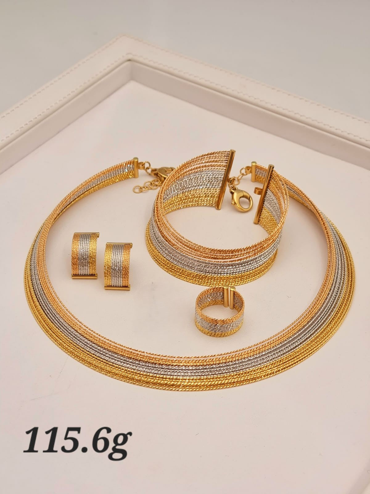21k gold full set 115.6 grams