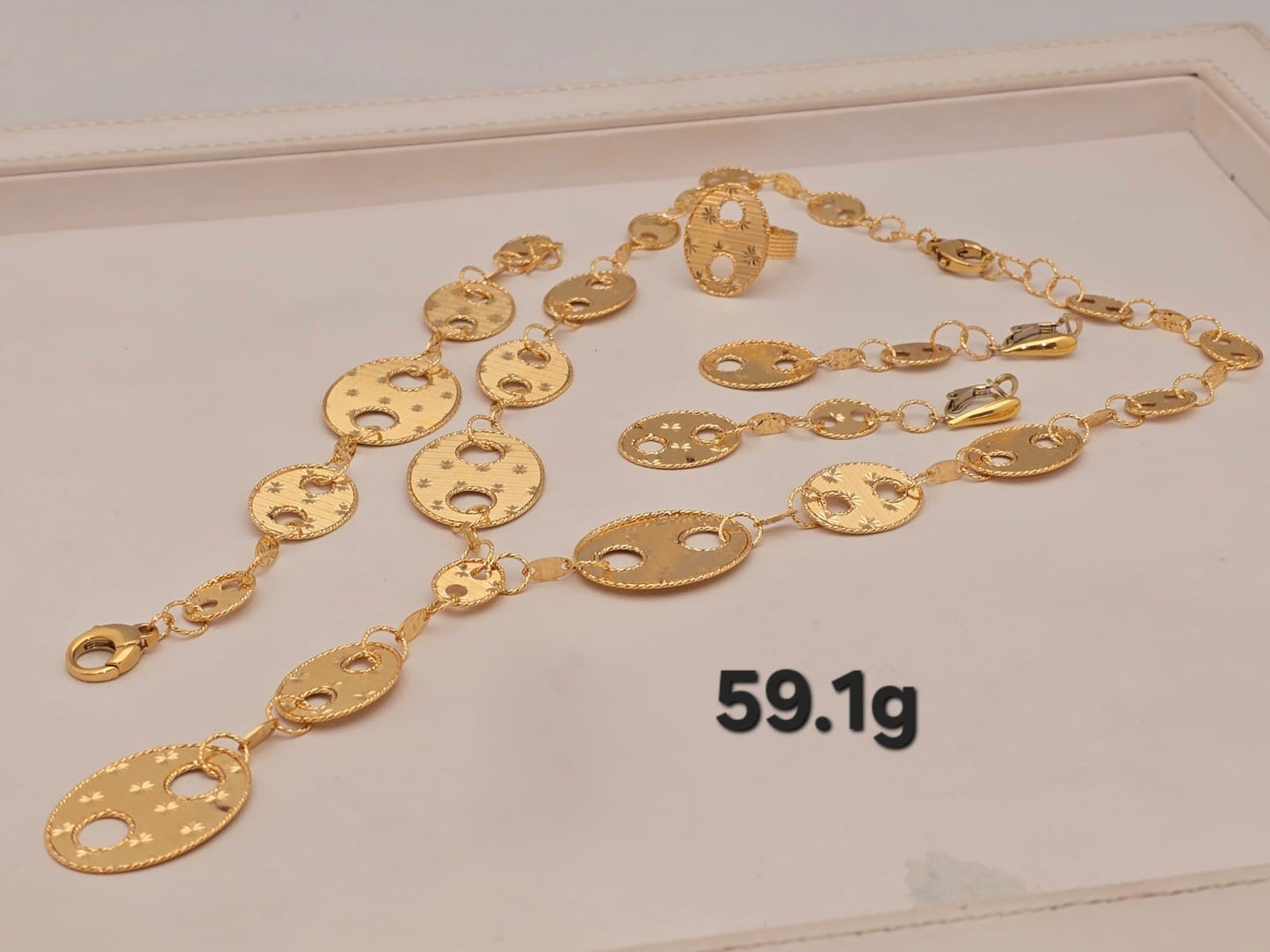 21k gold full set 59.1 grams