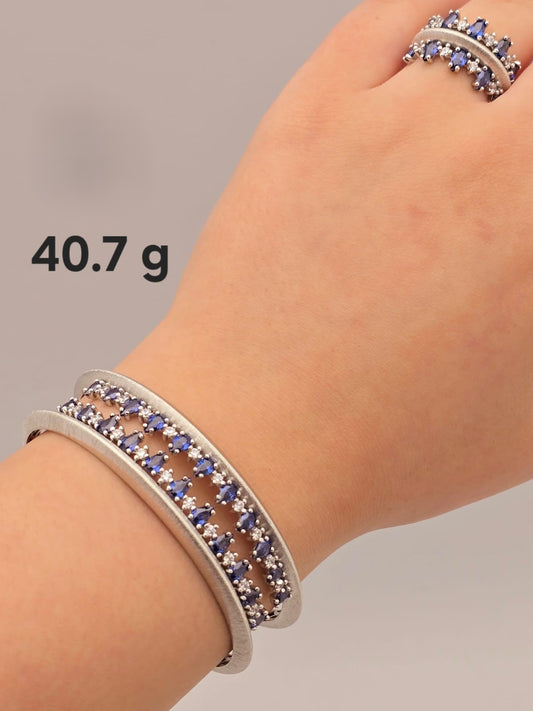 21k gold Bracelet with ring 40,7 grams