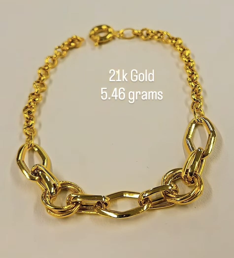 21K gold Bracelet 5.46 Grams