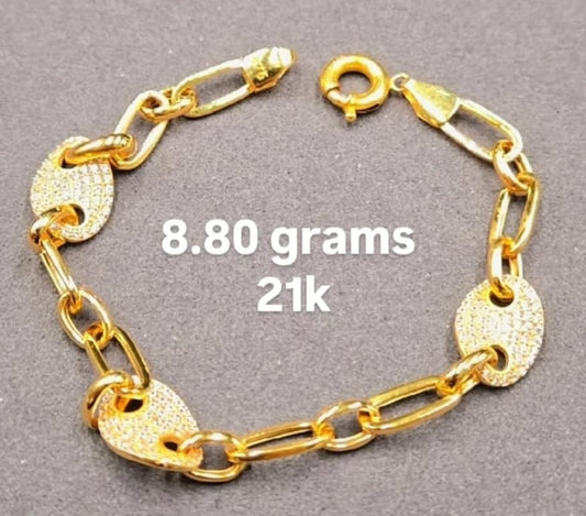 21k gold Bracelets 8.80g