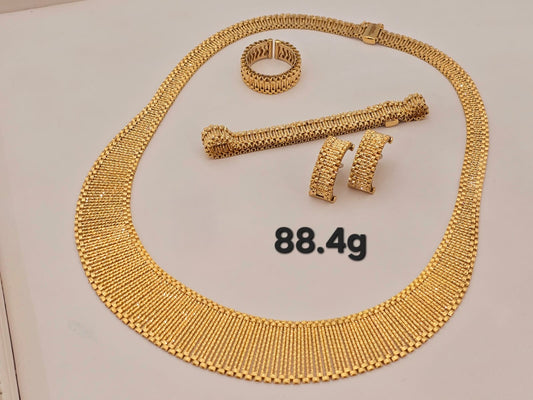 21k gold full set 88.4 grams