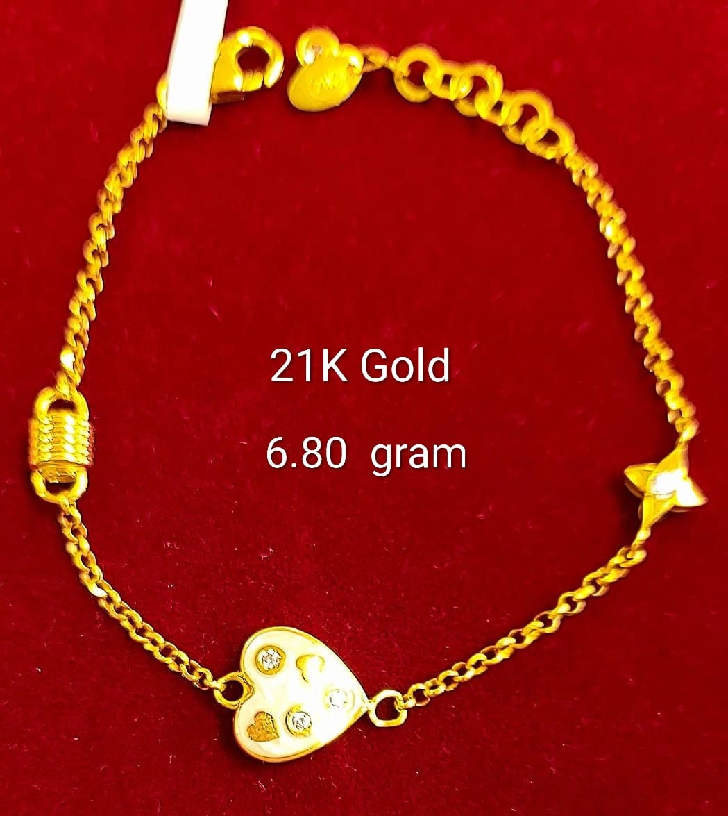21k gold Bracelets 6.80g