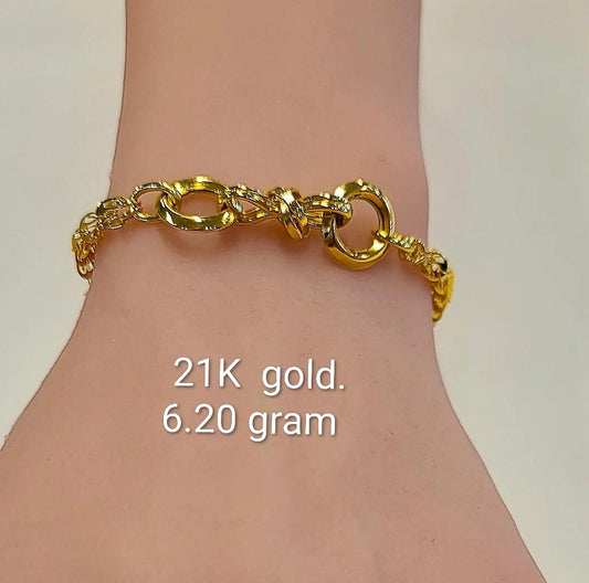 21k gold Bracelets 6.20g