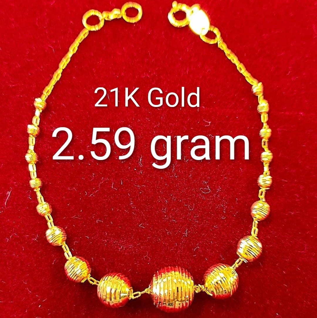 21k gold Bracelets 2.59g