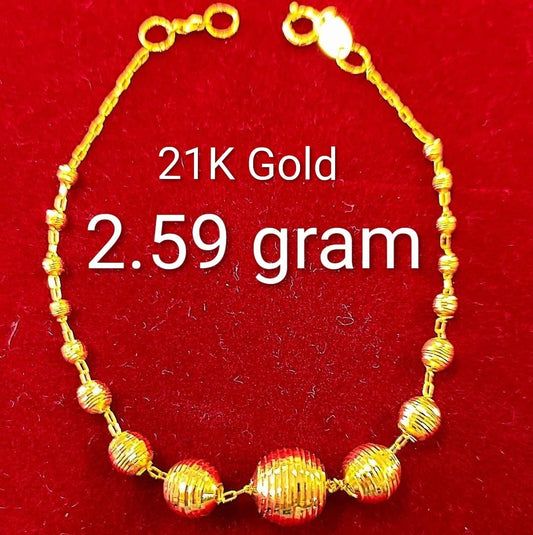 21k gold Bracelets 2.59g