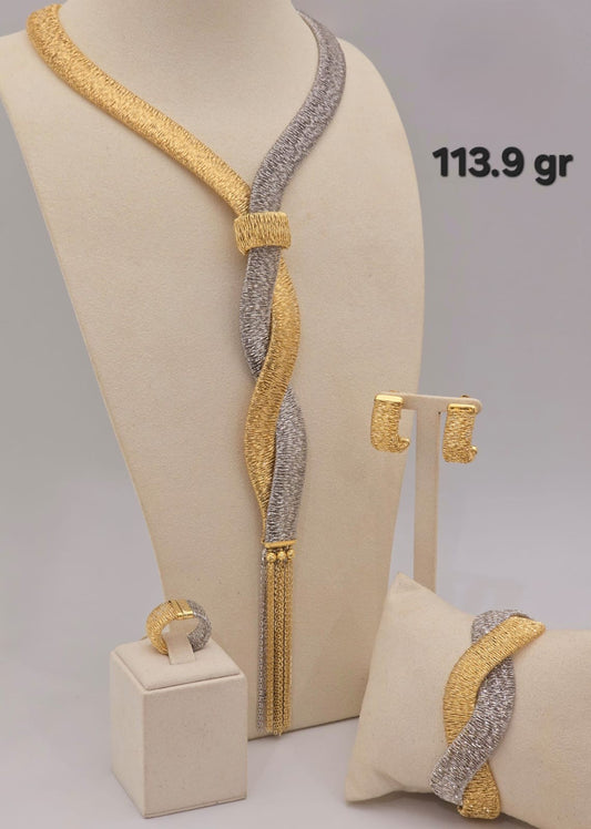 21k gold full sets 113.9 grams