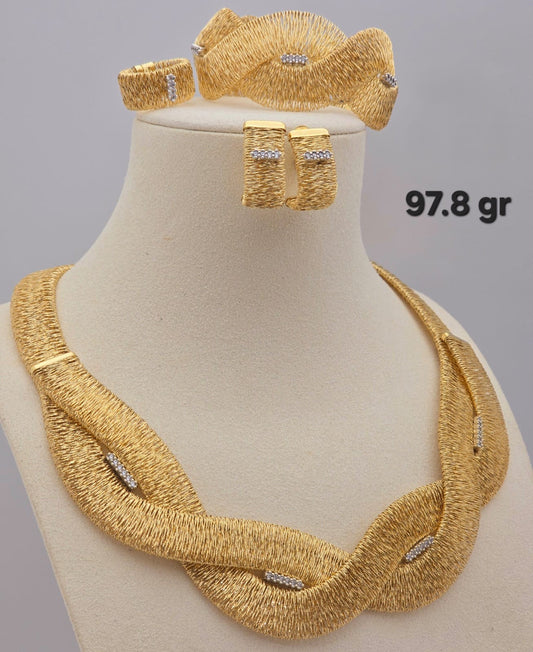 21k gold full set 97.8 grams