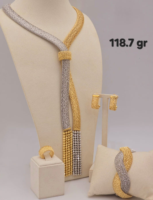 21k gold full set 118.7 grams