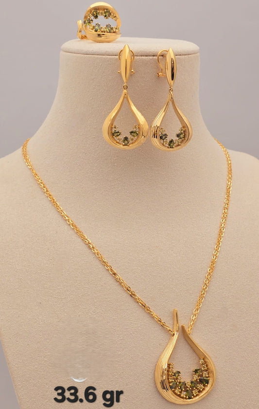 21k gold full set 33.60 grams