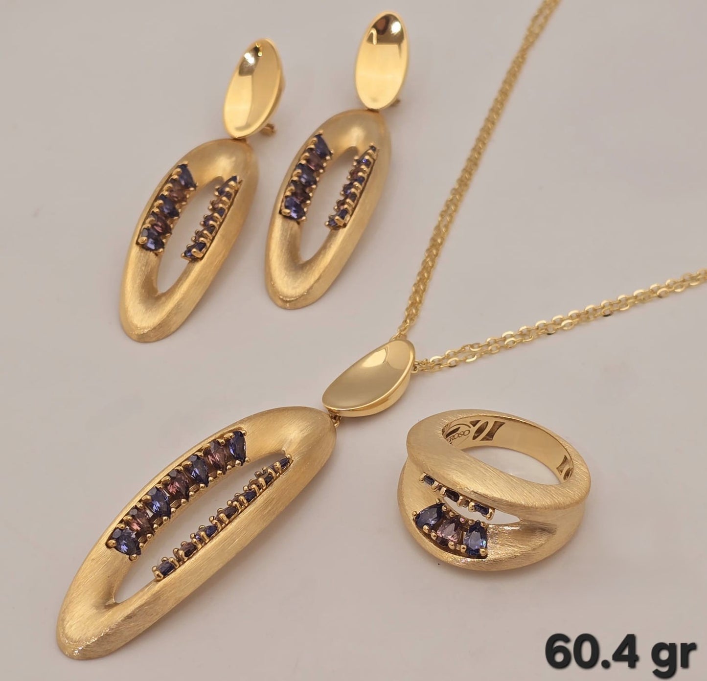 21k gold half set 60.4 grams