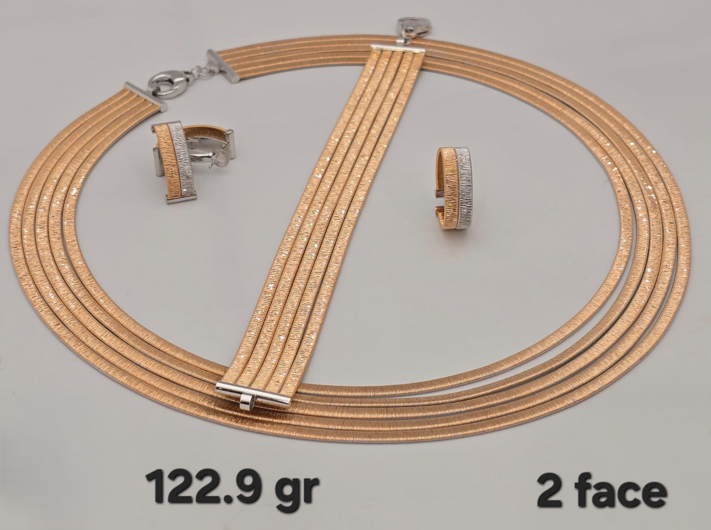 21k gold full set 122.9 grams