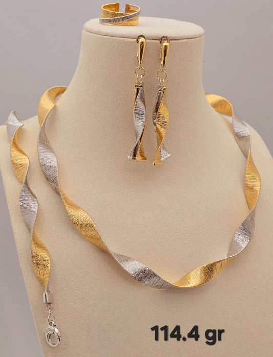 21k gold full set 114.4 grams