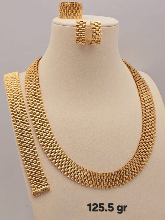 21k gold full set 125.5 grams