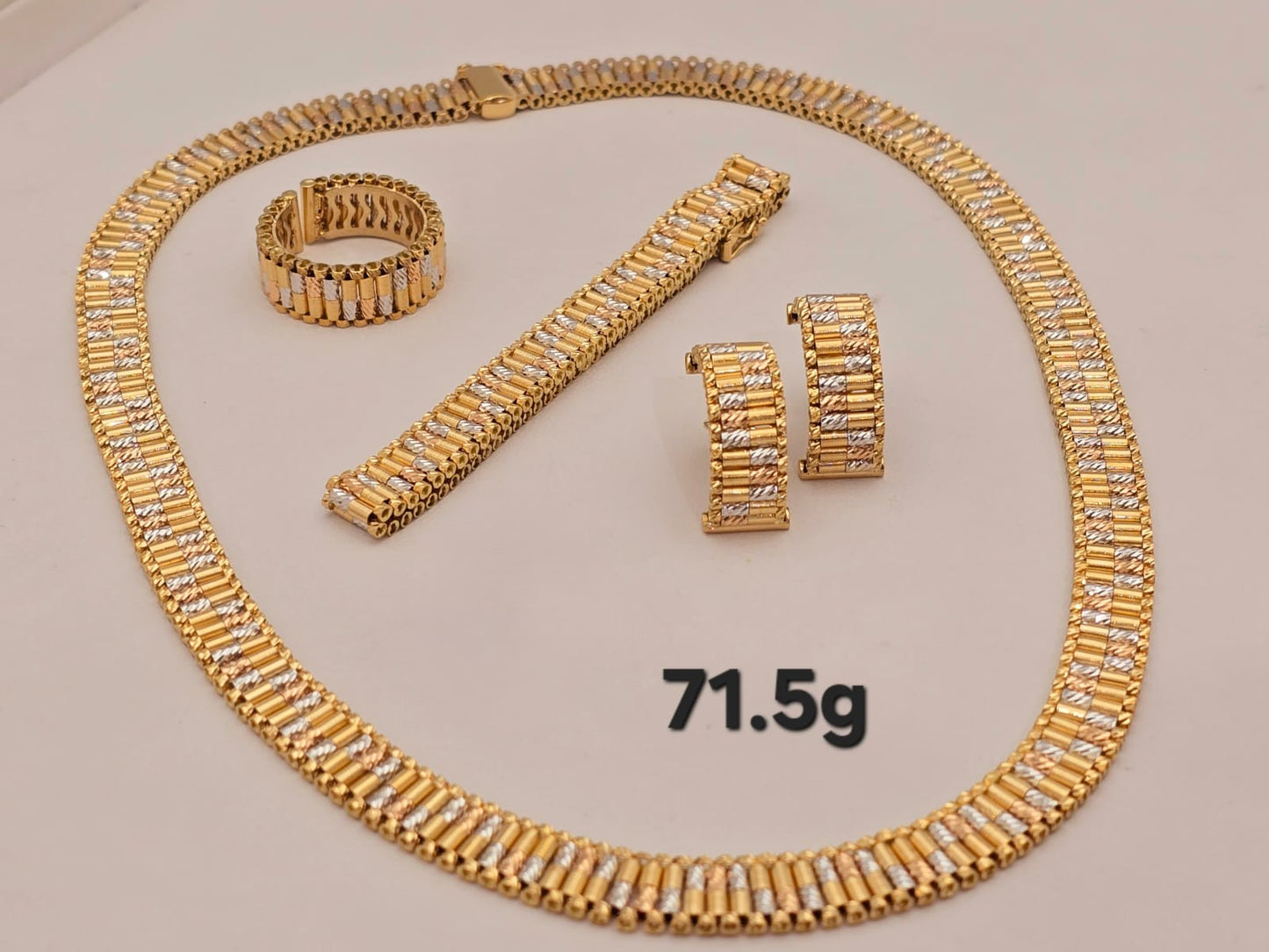 21k gold full set 71.5 grams