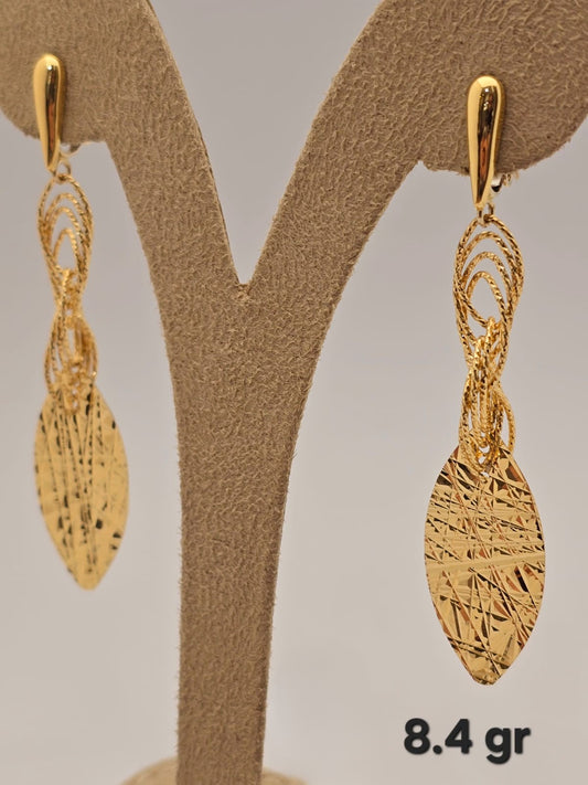 21k gold earring 8.4 grams