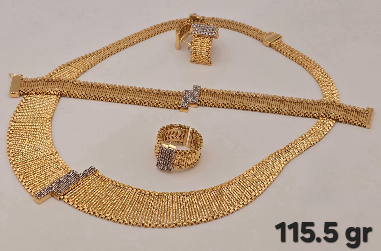 21k gold full set 115.5 grams