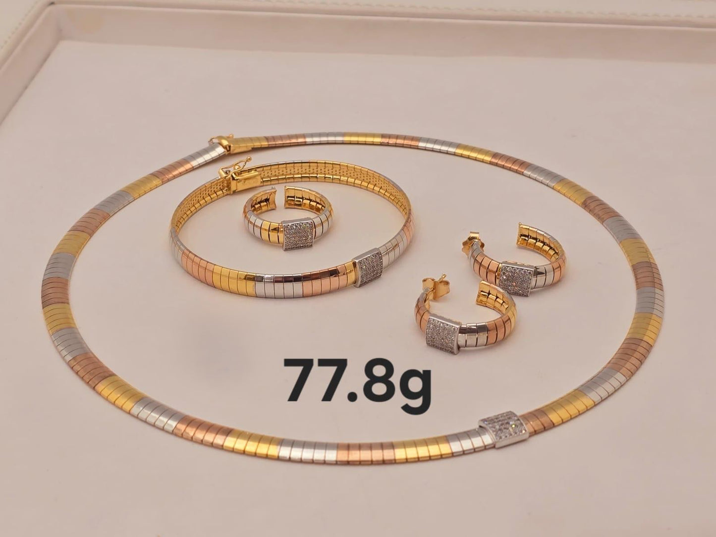 21k gold full set 77.8 grams
