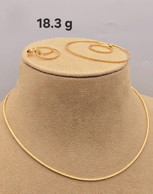 21k gold full set 18.3 grams