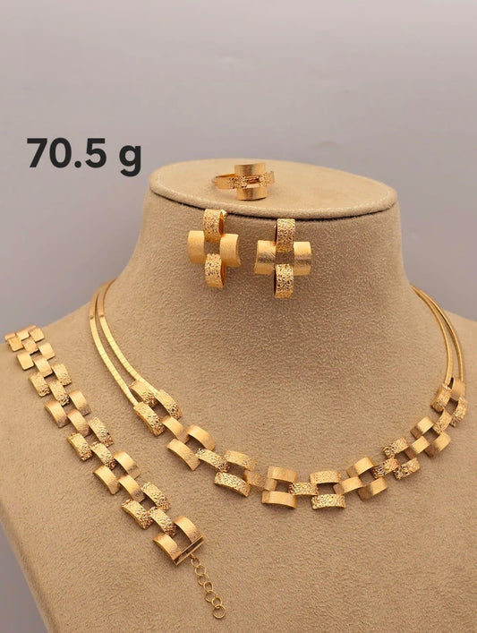 21k gold full set 70.5 grams