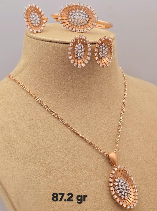 21k gold full set 87.2 grams