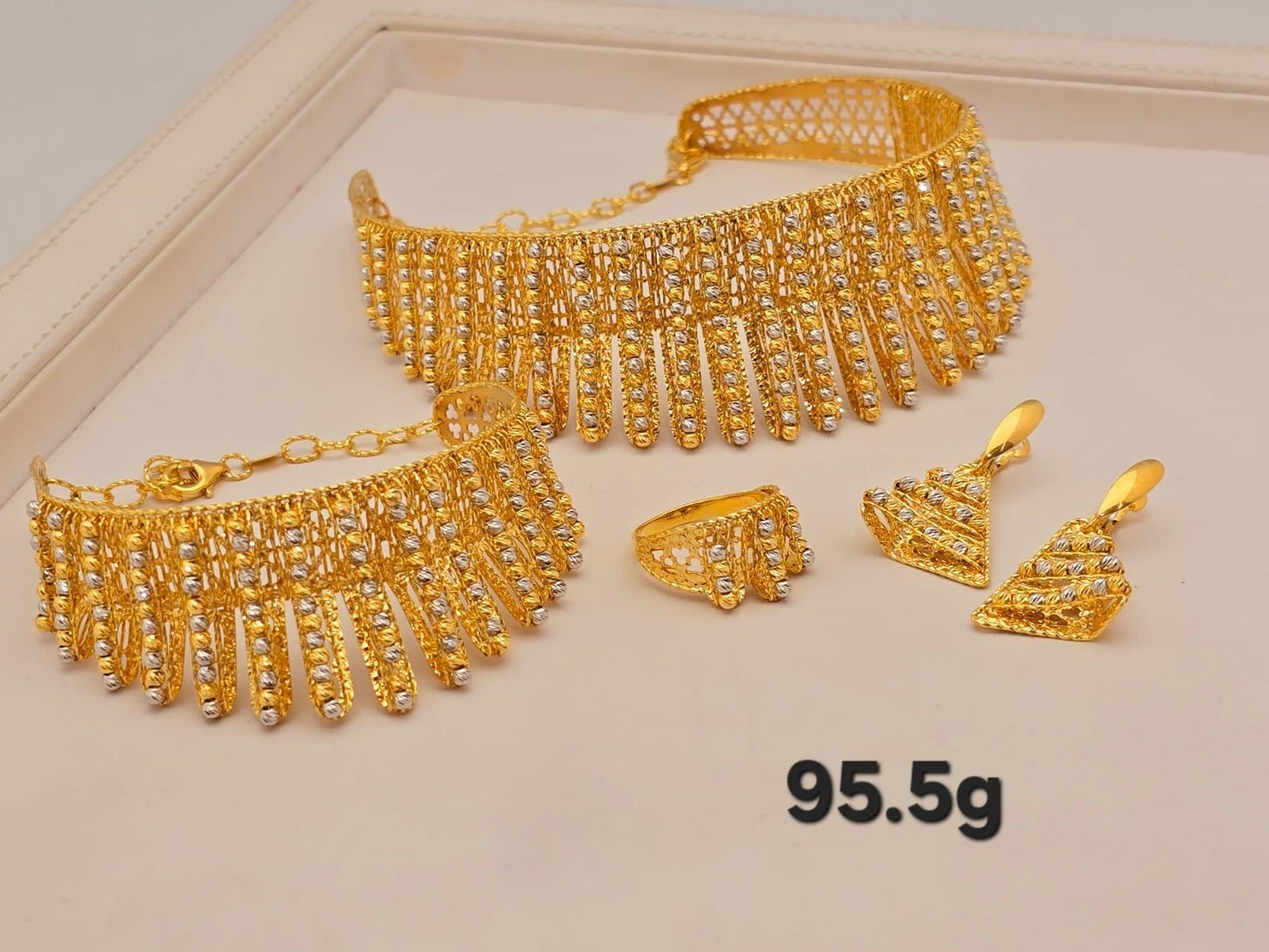 21k gold full set 95.5 grams