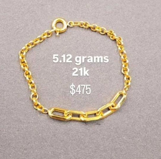 21K GOLD bracelets